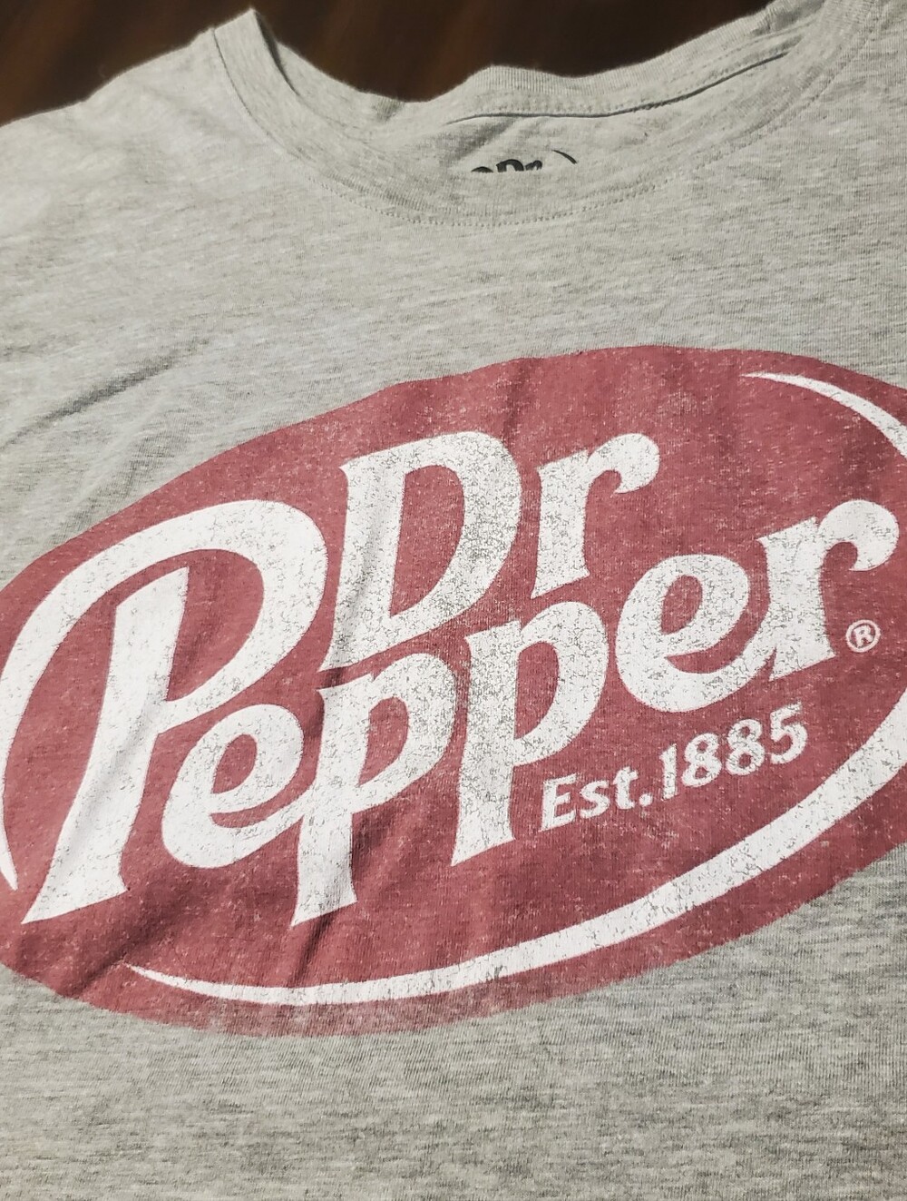 Vintage 90s Dr Pepper XXL 2XL Gray Graphic T Shirt Est 1885 Soda Pop